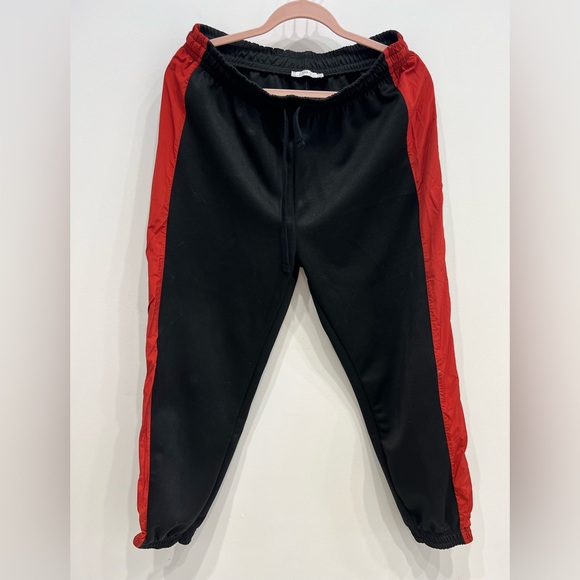 ZARA Black&Red Joggers - Picture 1 of 4